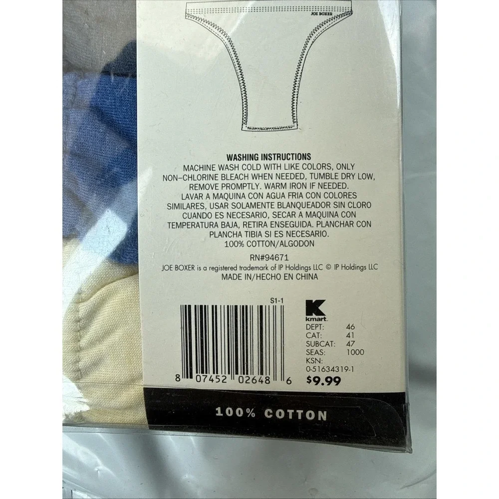 Joe Boxer NWT Men's 4 Pack Size S 28-30 Thong Briefs Underwear NEW Retired Stock